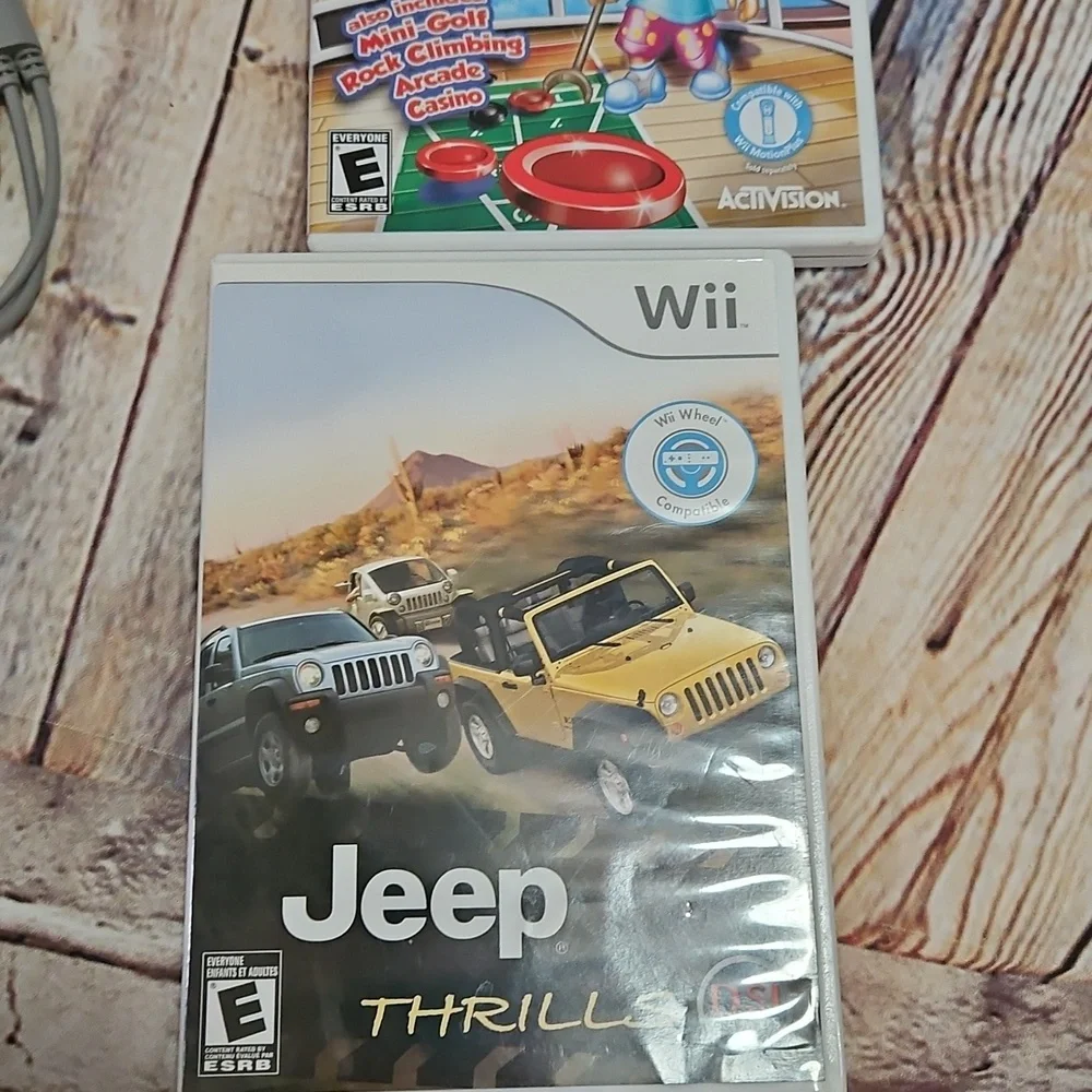 Nintendo Wii Console Acessories And‎ 3 Games